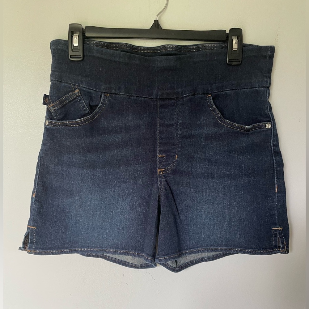 Rock & Republic Denim Fever Dark Blue Women's Shorts, Size 12